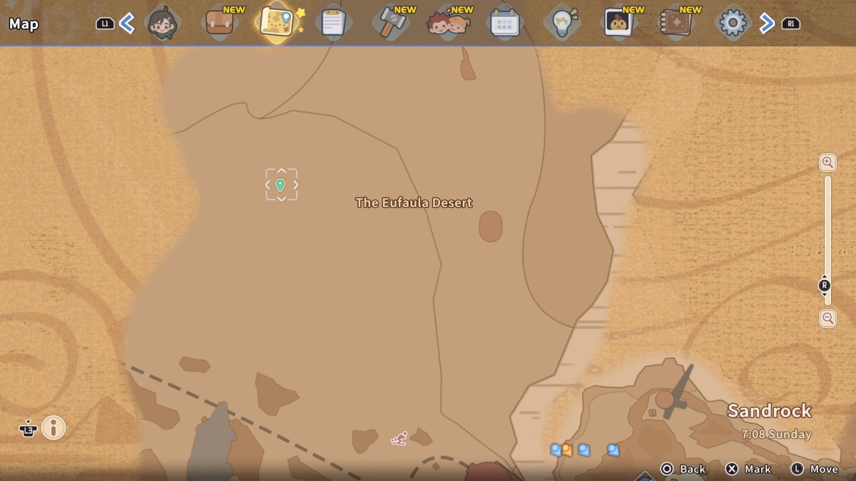 My Time at Sandrock Bogan Jack location 1